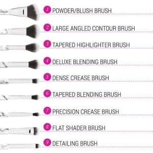 ست براش بی اچ کازمتیک اصل bh cosmetic MARBLE luxe 10 pcs brush