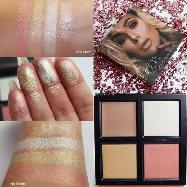پالت هایلایتر 3D هدی بیوتی 3 HUDA BEAUTY 3D Highlight Palette