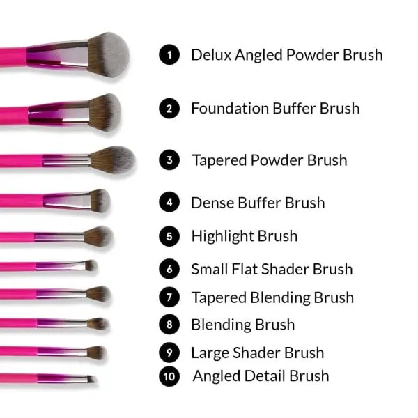 ست براش و استند بی اچ کازمتیکس bh cosmetics festival brush set