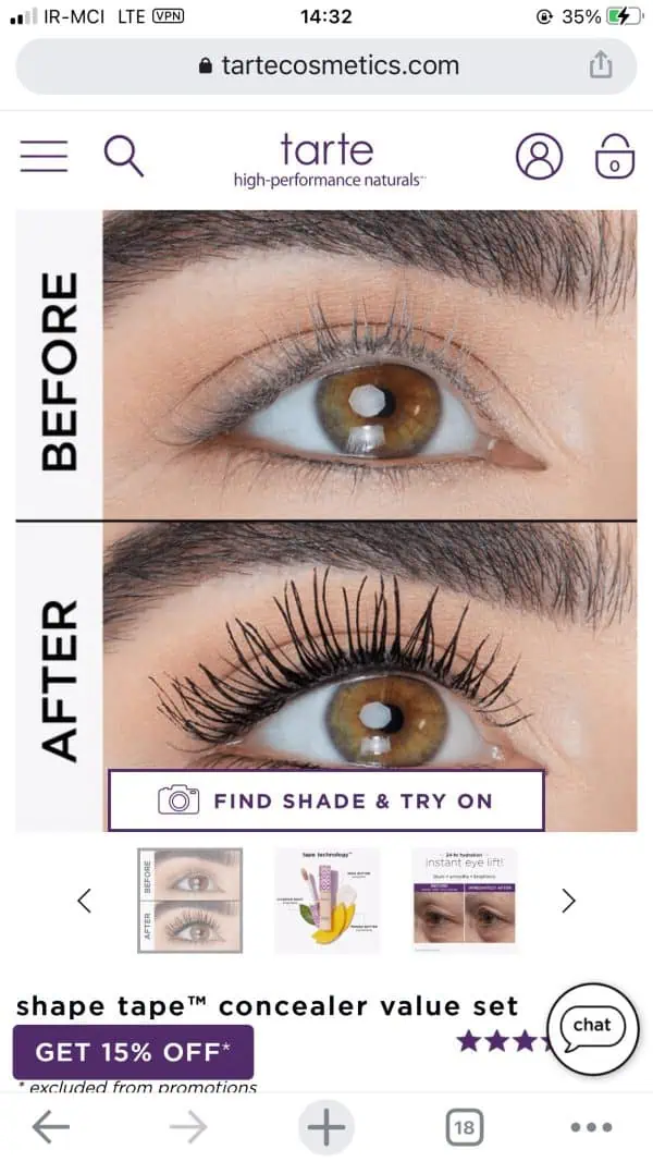 پک کامل تارت shape tape™ concealer value set - تصویر 4