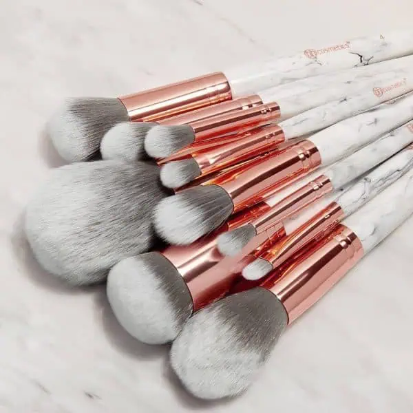 ست براش بی اچ کازمتیک اصل bh cosmetic MARBLE luxe 10 pcs brush