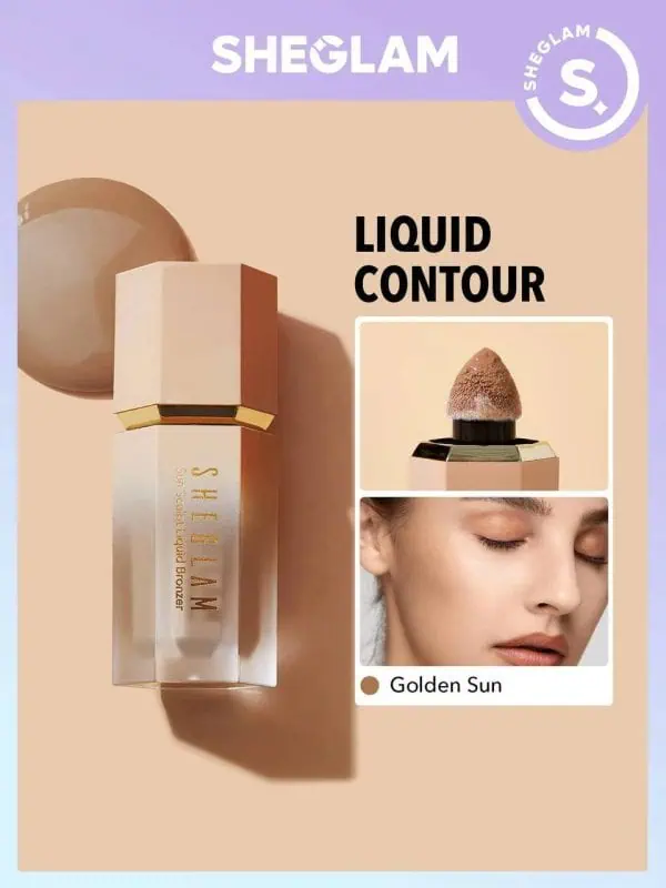 رژگونه مایع شیگلم رنگ Golden sun(l - تصویر 2
