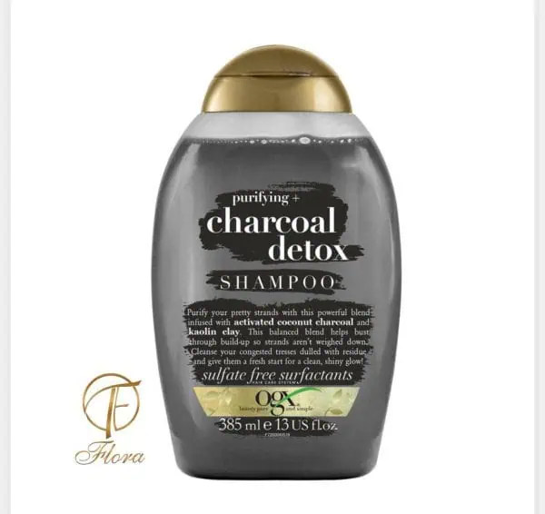 شامپو زغال او جی ایکس مناسب پوست چرب OGX Charcoal detox(اصل) - تصویر 1