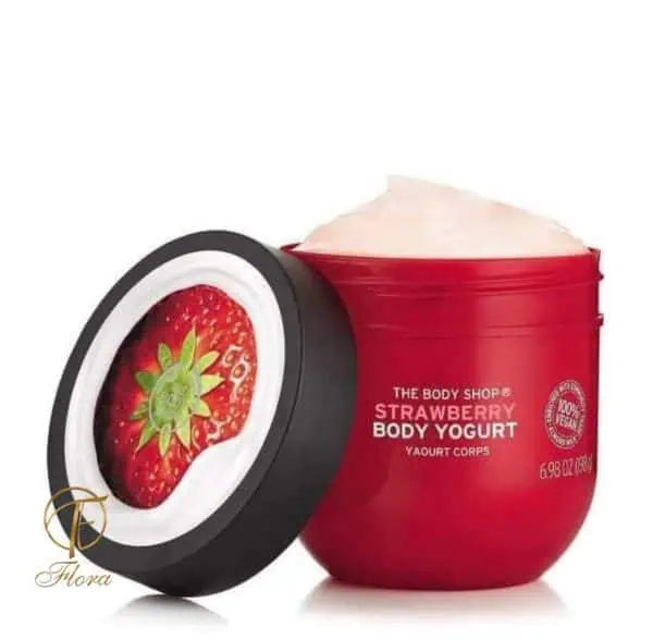 ماست بدن توت فرنگی بادی شاپ Body shop