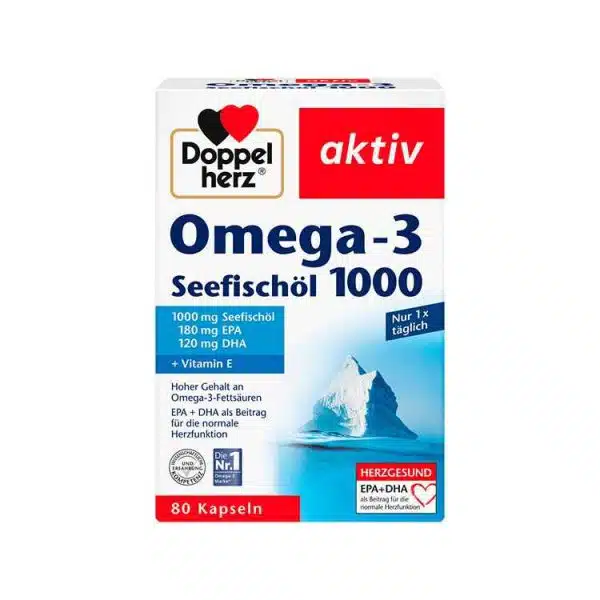 کپسول امگا 3 و روغن ماهی دوپل هرز۸۰عدد - تصویر 1
