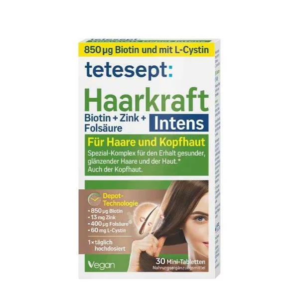 قرص تقویت کننده و درخشان کننده مو تتسپت مدل Haarkraft - تصویر 1