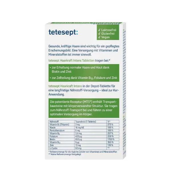 قرص تقویت کننده و درخشان کننده مو تتسپت مدل Haarkraft - تصویر 2